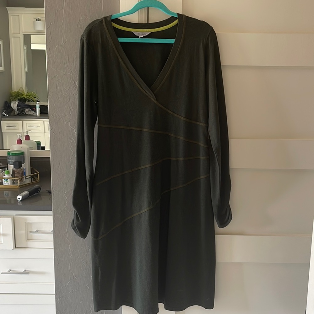 Athleta olive green dress - size XL - worn twice